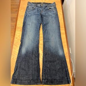 Citizens of Humanity Flared Trousers Fawne